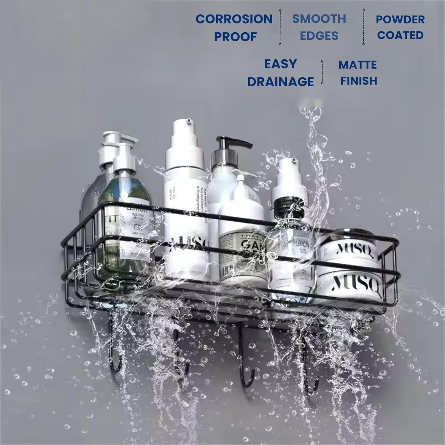 3 in 1 Shower Shelf Rack for storing and holding various household stuffs and items etc. 3 in 1 Shower Shelf Rack for storing and holding various household stuffs and items etc.